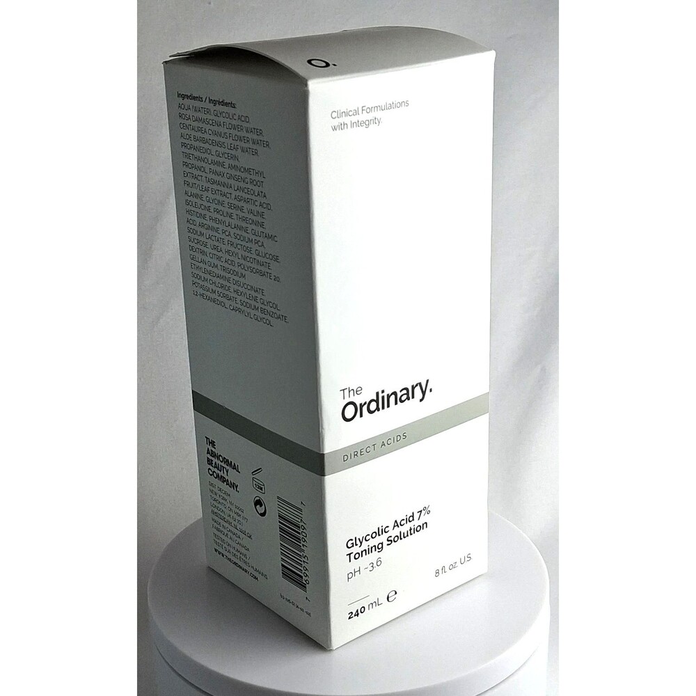 NEW The Ordinary Glycolic Acid 7% Exfoliating Toner 240ml w/ Nozzle Tip